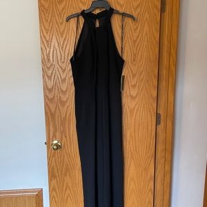 Twist neck Halter Womens Romper with Pockets